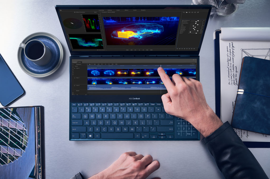 PC Asus ZenBook Pro Duo // Source : Asus PC Asus ZenBook Pro Duo // Source : Asus