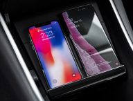 Model 3 Wireless Phone Charger // Source : Tesla