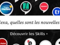 Les skills Alexa des médias français // Source : Amazon