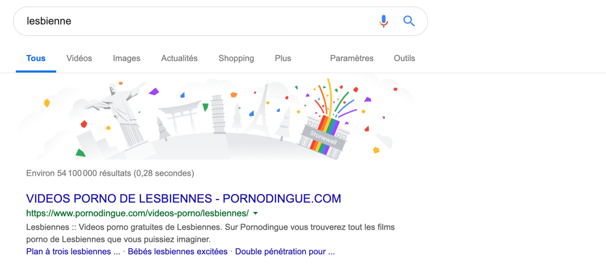 Capture d'écran Google 7 juin 2019