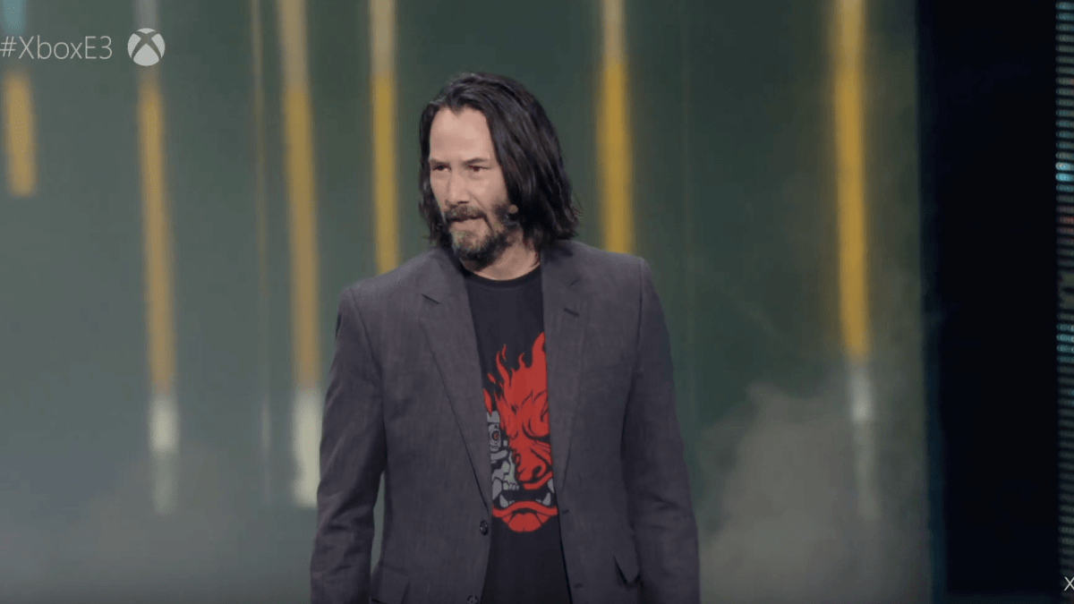 Keanu Reeves à la conférence Microsoft // Source : Capture YouTube