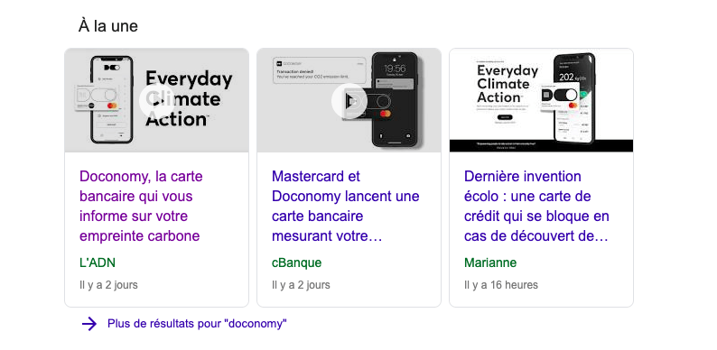 Capture d'écran Google News // Source : Numerama