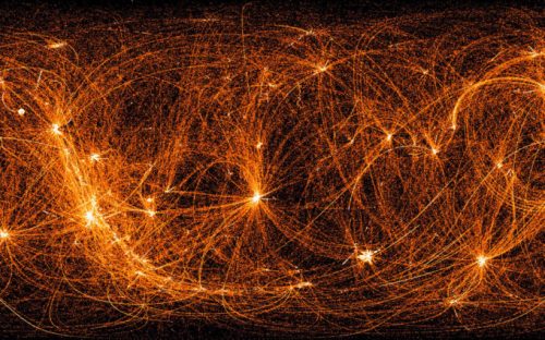 La carte de l'univers en rayons X de la Nasa. // Source : Nasa/NICER (photo recadrée)