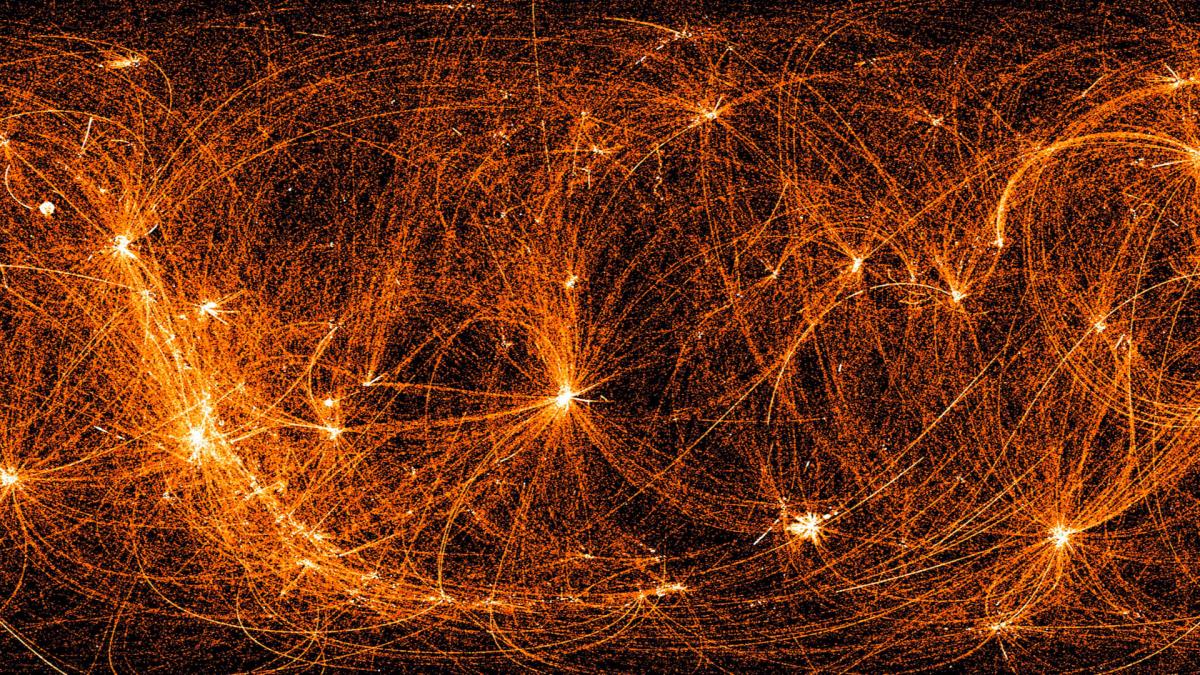 La carte de l'univers en rayons X de la Nasa. // Source : Nasa/NICER (photo recadrée)