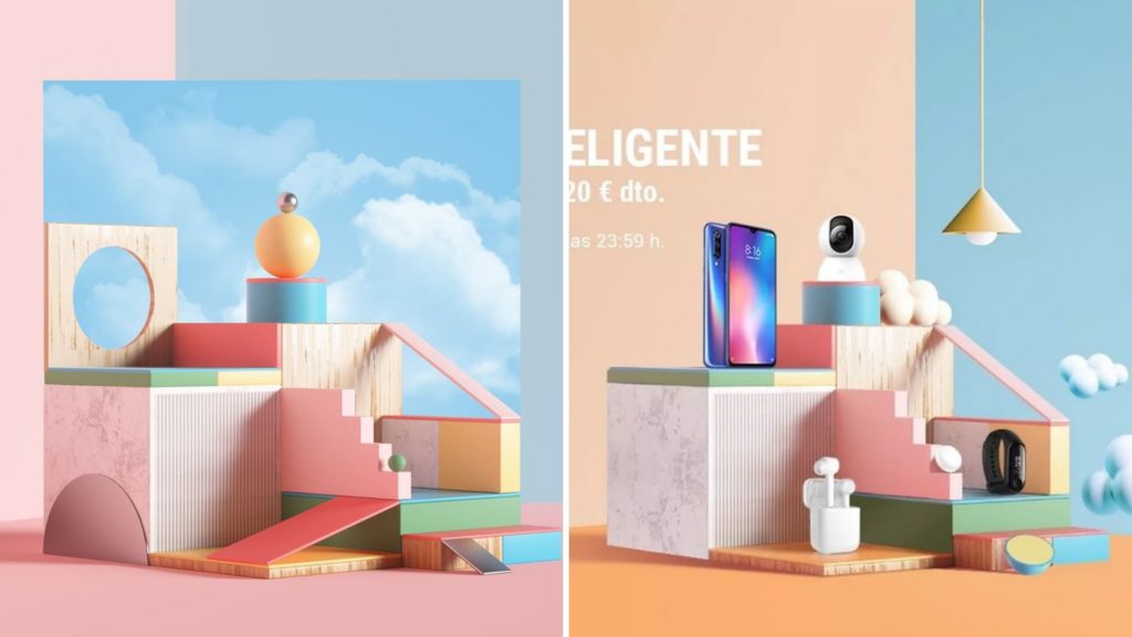 À gauche la création de Peter Tarka, à droite la publicité de Xiaomi.  // Source : Peter Tarka