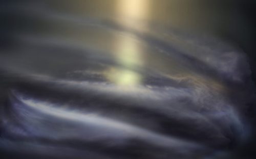 Une représentation de ce disque autour de Sagittarius A*. // Source : NRAO/AUI/NSF; S. Dagnello (photo recadrée)