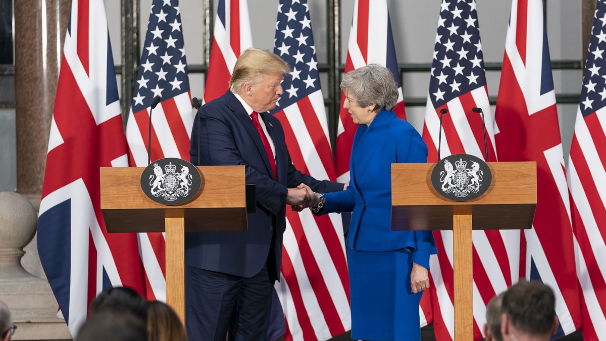 Donald Trump et Theresa May. // Source : Shealah Craighead