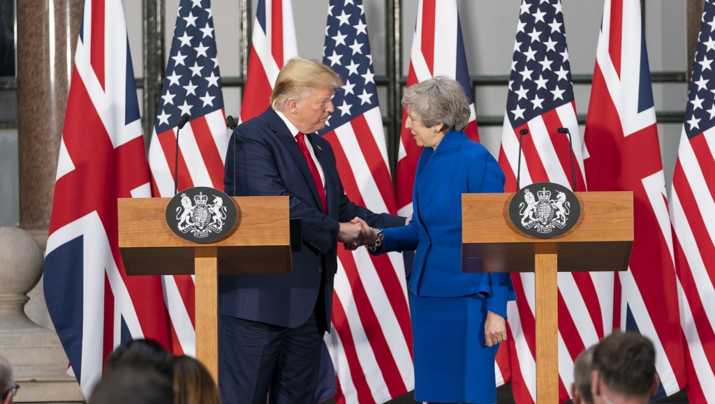 Donald Trump et Theresa May. // Source : Shealah Craighead