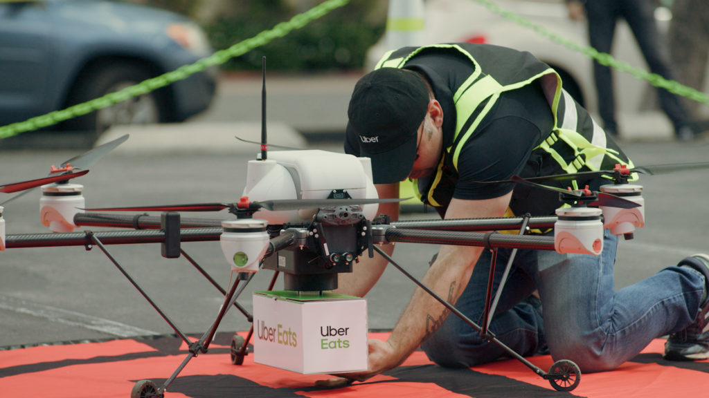 L'un des drones qui sera utilisé par Uber pour les livraisons. // Source : Uber
