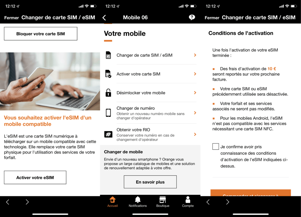 eSIM Orange iPhone eSIM Orange iPhone