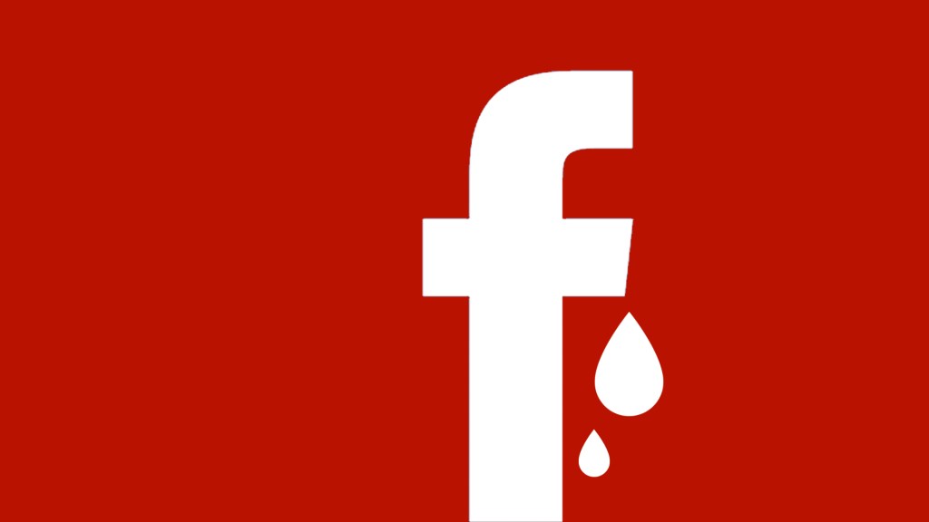 Facebook se lance dans le secteur du don de sang. // Source : Montage Numerama