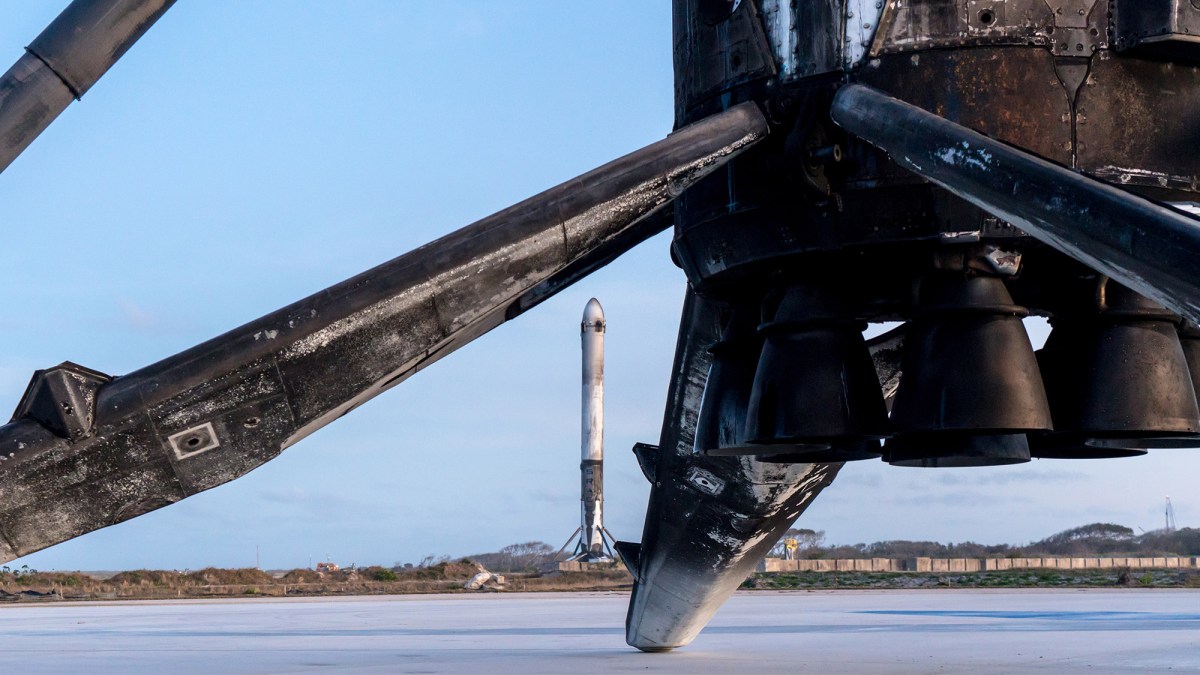 Zone d'atterrissage des boosters latéraux du Falcon Heavy. // Source : SpaceX