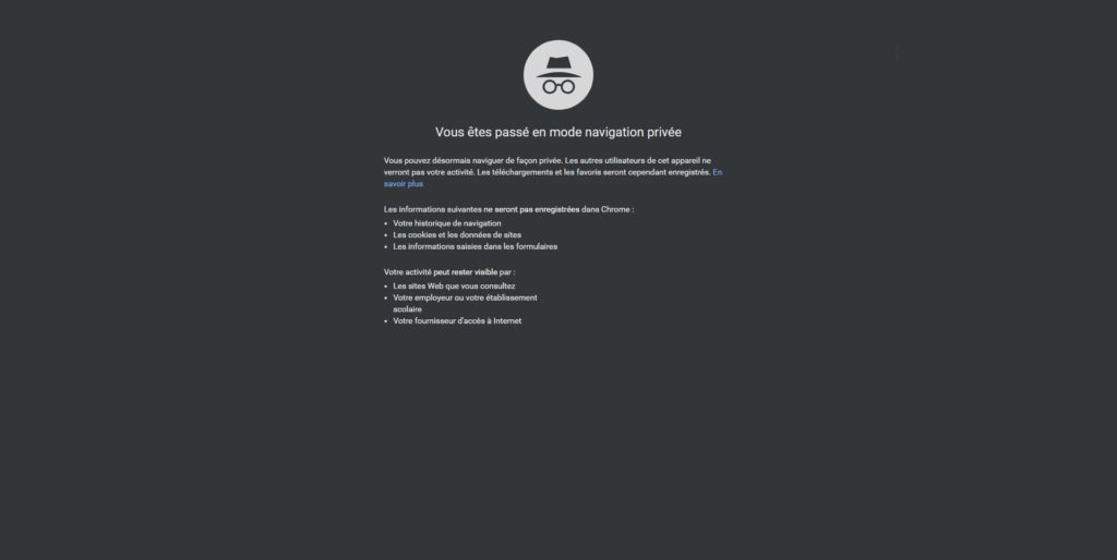 incognito chrome incognito chrome