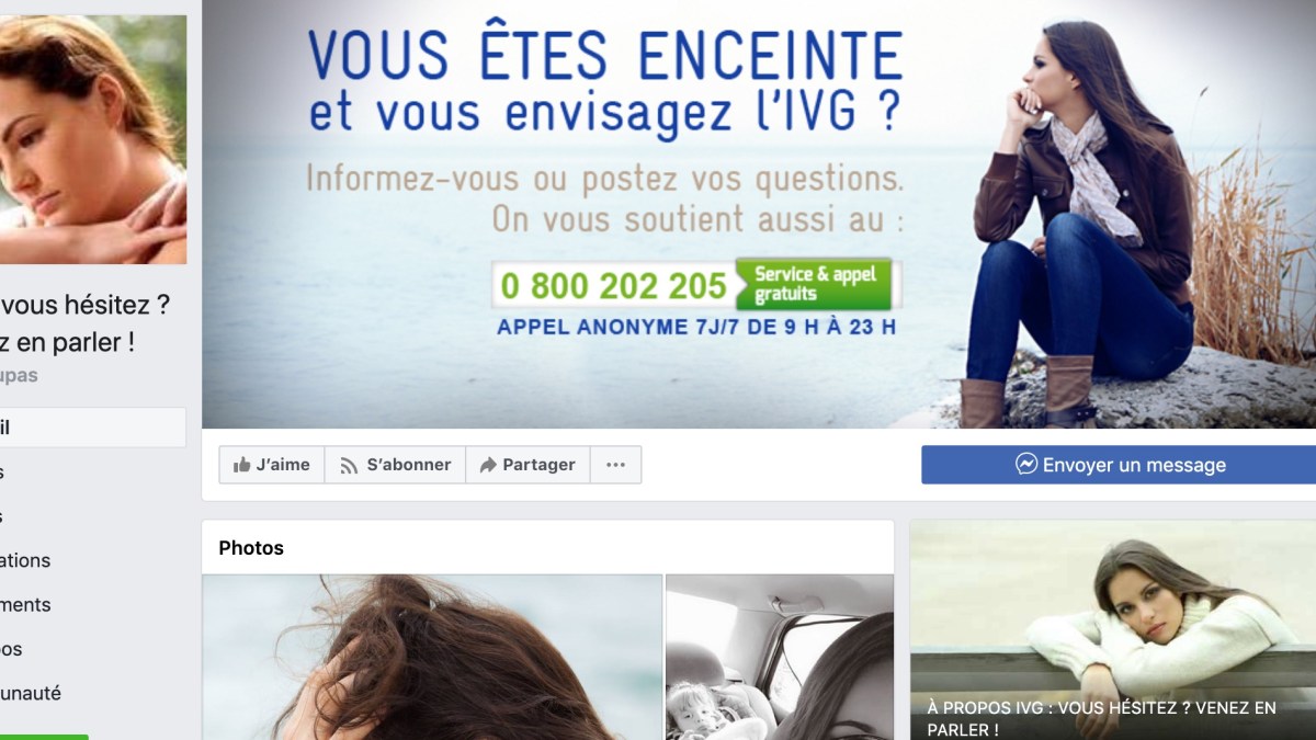 Capture d'écran de la page de IVG net