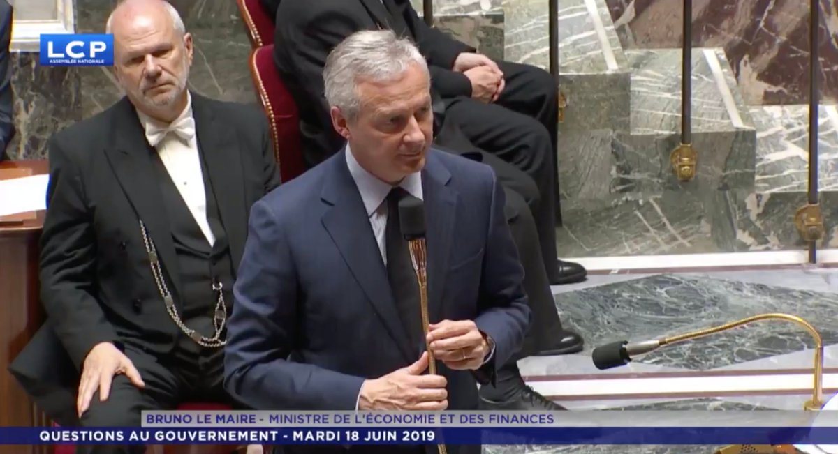 Bruno Le Maire, très vindicatif sur le projet Libra qu'il n'a pas vraiment pris le temps de comprendre // Source : LCP