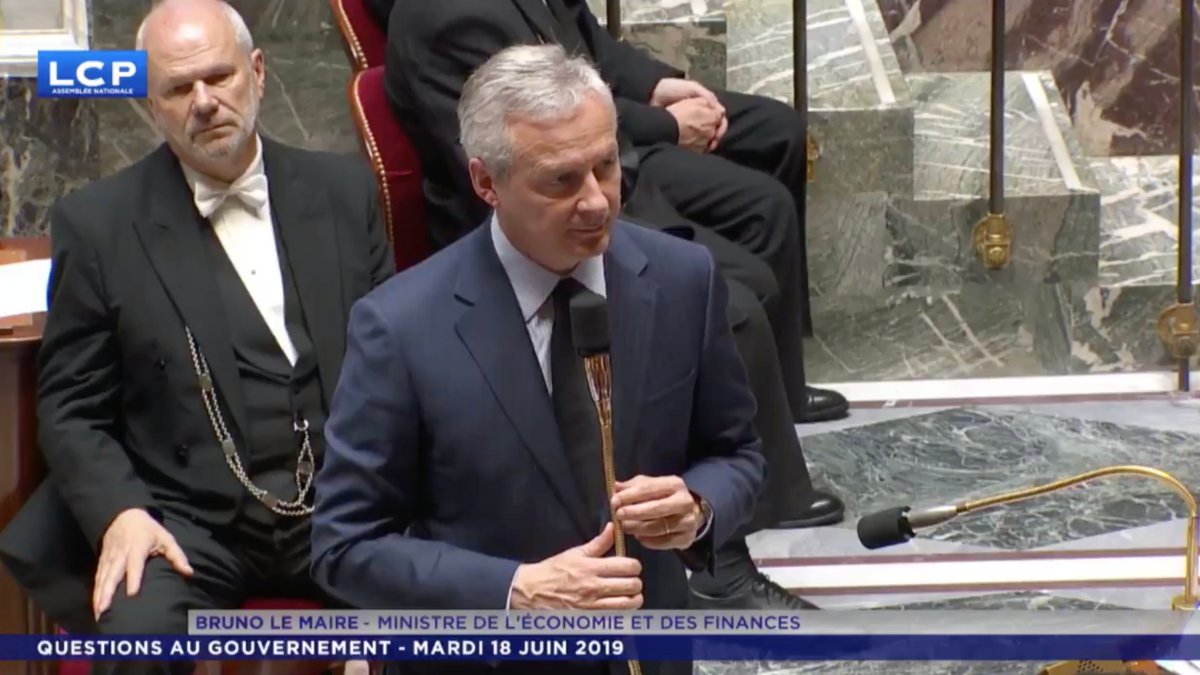 Bruno Le Maire, très vindicatif sur le projet Libra qu'il n'a pas vraiment pris le temps de comprendre // Source : LCP