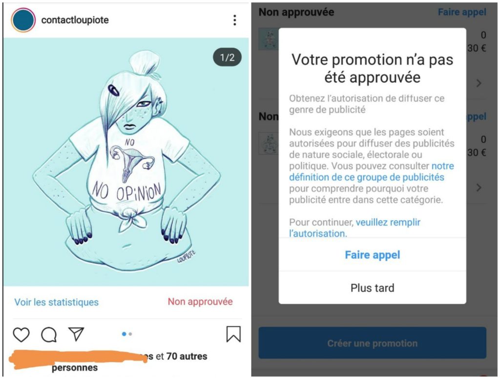 L'Instagram de Loupiote // Source : Capture d'écran Numerama