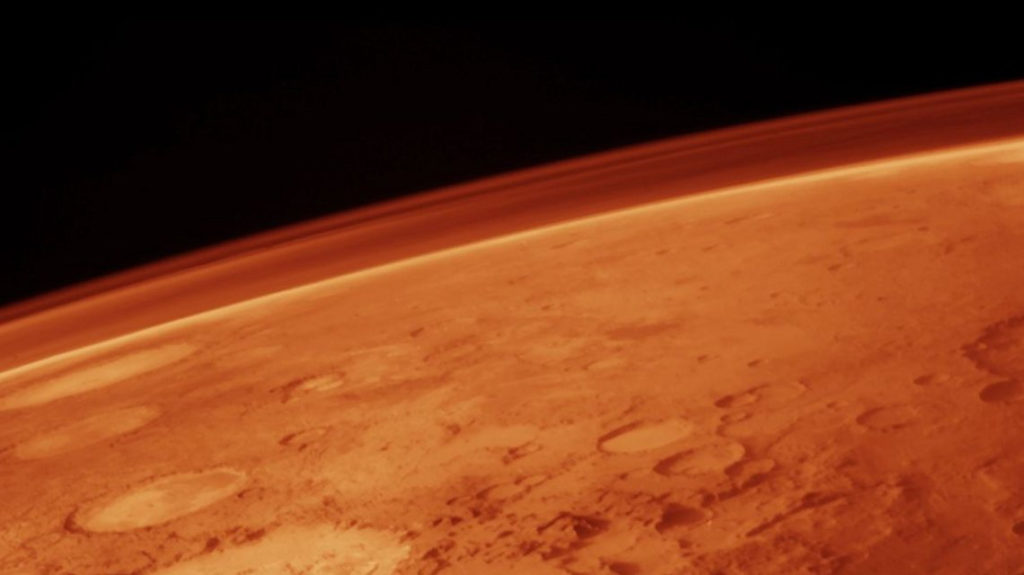L'atmosphère martienne. // Source : Pixabay (photo recadrée)