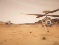 Le Mars Helicopter Scout (vue d'artiste). // Source : NASA/JPL-Caltech (photo recadrée)