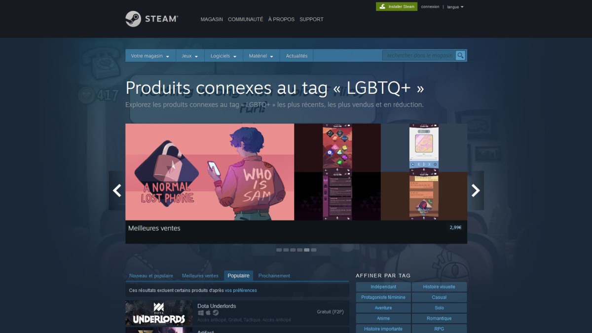 tag LGBTQ steam