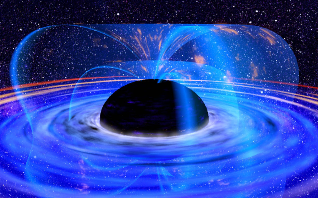 Une représentation d'un trou noir. // Source : Wikimedia/CC/XMM-Newton, ESA, NASA (photo recadrée)