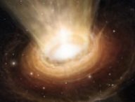 Une représentation du trou noir de la galaxie NGC 3783. // Source : Flickr/CC/ESO/M. Kornmesser (photo recadrée)