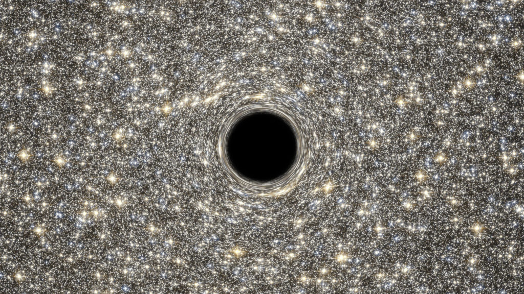 Un trou noir supermassif. // Source : Flickr/CC/Nasa Goddard Space Flight Center (photo recadrée)