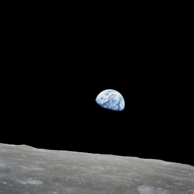 La photographie du « lever de Terre » a été prise le 24 décembre 1968. // Source : Nasa