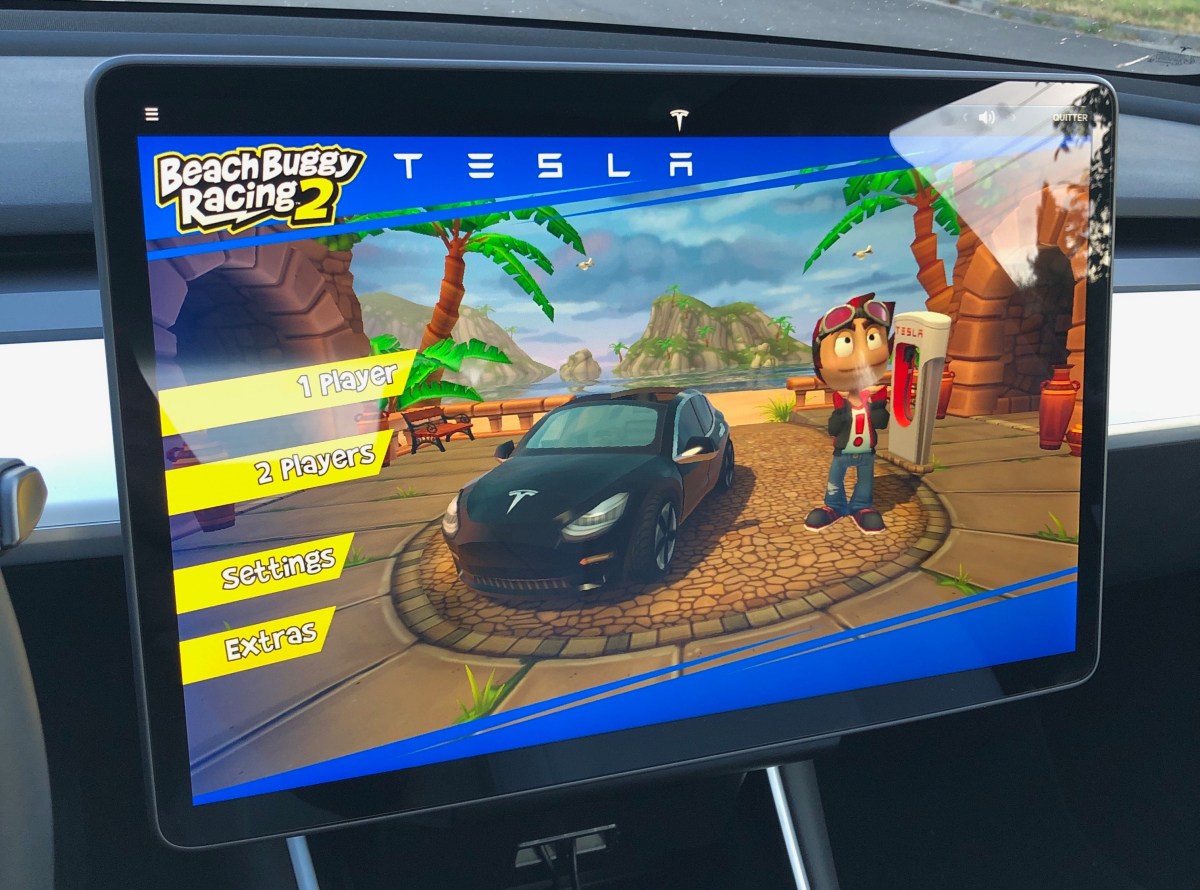 Beach Buggy Racing 2 pour Tesla // Source : Numerama