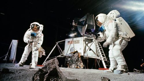 Un entrainement lors de la mission Apollo 11. // Source : Flickr/Domaine public/Project Apollo Archive (photo recadrée)