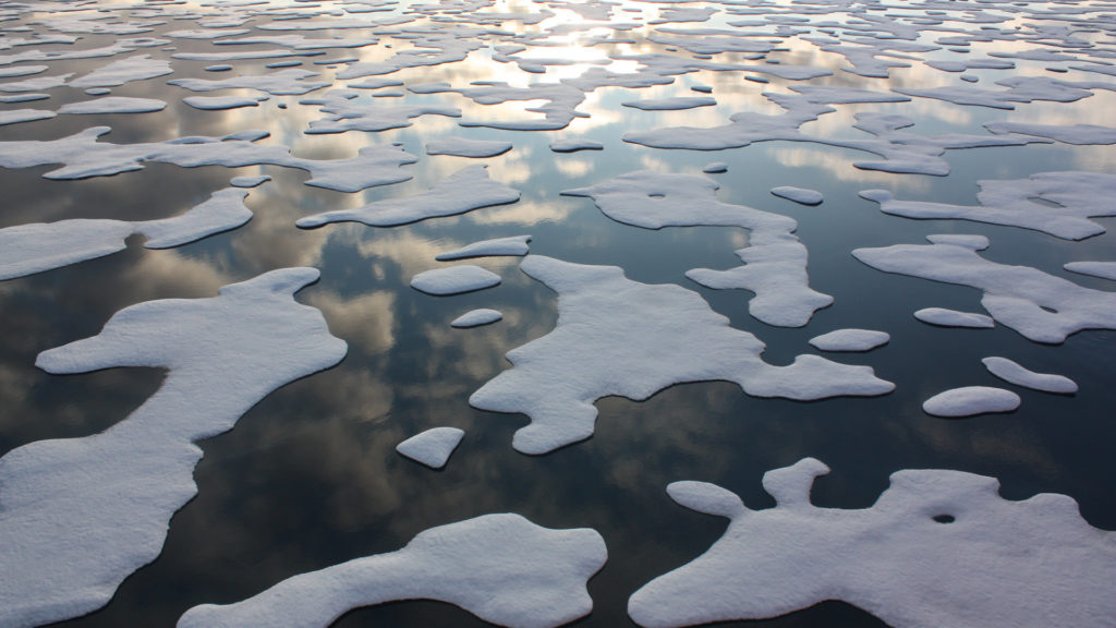 La banquise, en Arctique. // Source : Flickr/CC/NASA Goddard Space Flight Center (photo recadrée)