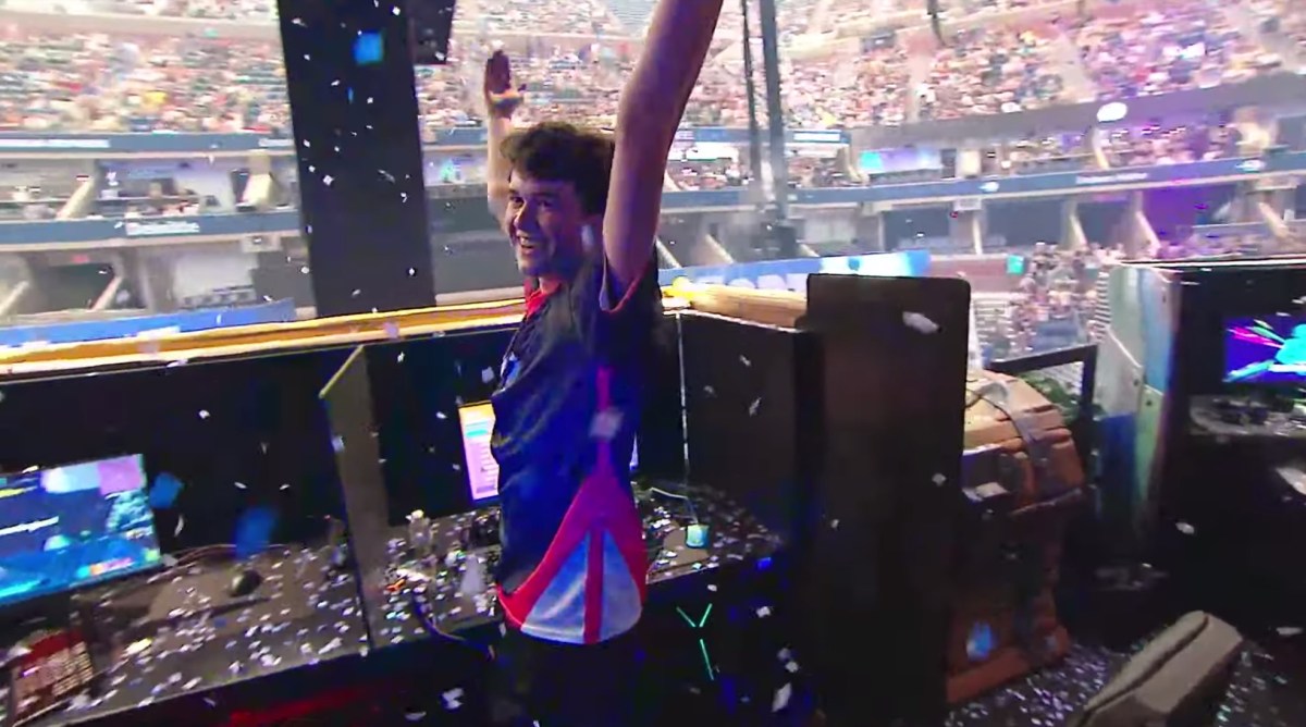 Bugha, le vainqueur solo de la Coupe du Monde de Fortnite // Source : YouTube/Fortnite