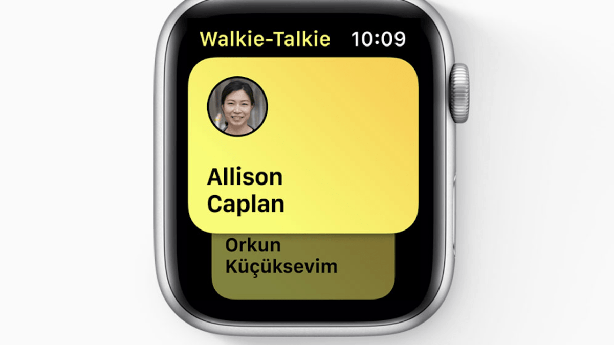 Apple Watch Talkie-walkie // Source : Apple