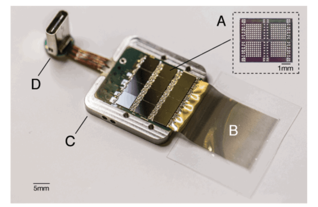 La puce // Source : Neuralink La puce // Source : Neuralink
