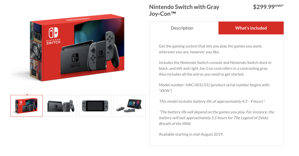 Nouvelle Nintendo Switch  // Source : Nintendo US
