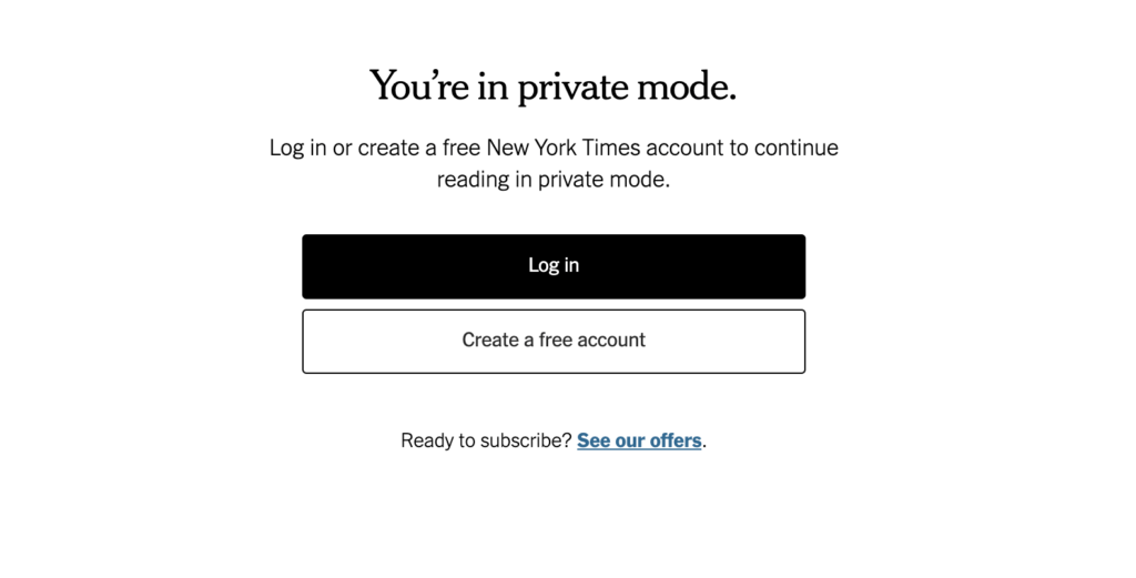 Capture du New York Times sur Chrome avant Chrome 76 Capture du New York Times sur Chrome avant Chrome 76