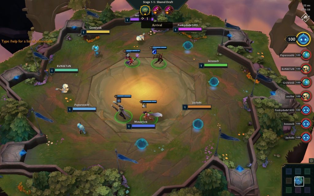 Le début d'une partie de TeamFight Tactics // Source : Numerama Le début d'une partie de TeamFight Tactics // Source : Numerama