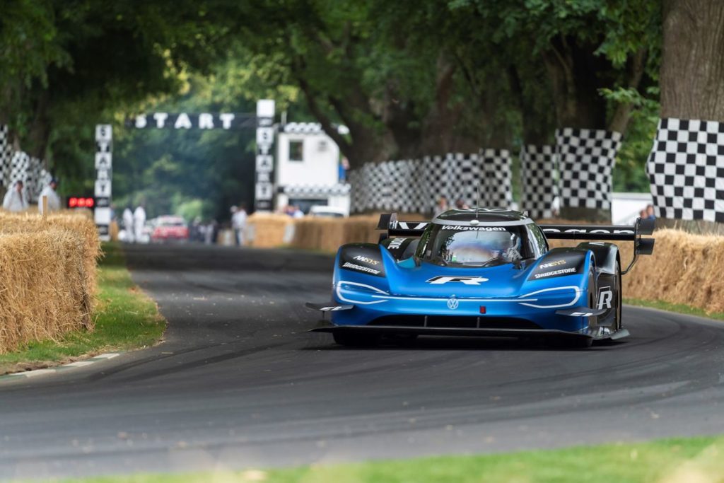 Volkswagen ID.R à Goodwood // Source : Volkswagen Volkswagen ID.R à Goodwood // Source : Volkswagen
