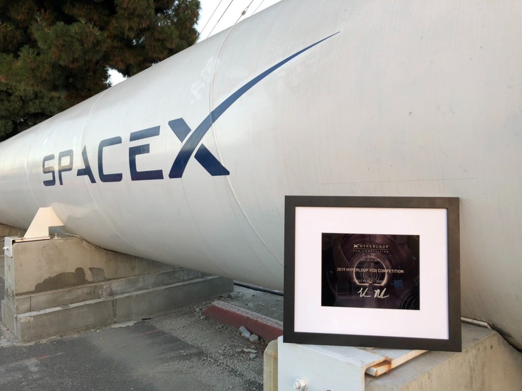 Concours Hyperloop 2019 // Source : Twitter TUM Hyperloop Concours Hyperloop 2019 // Source : Twitter TUM Hyperloop