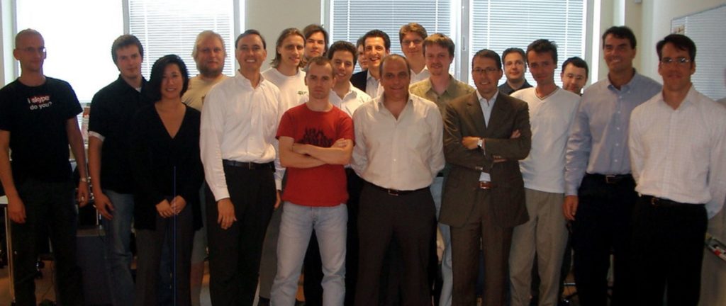 Les membres de Skype en 2005. // Source : Flickr/Steve Jurvetson