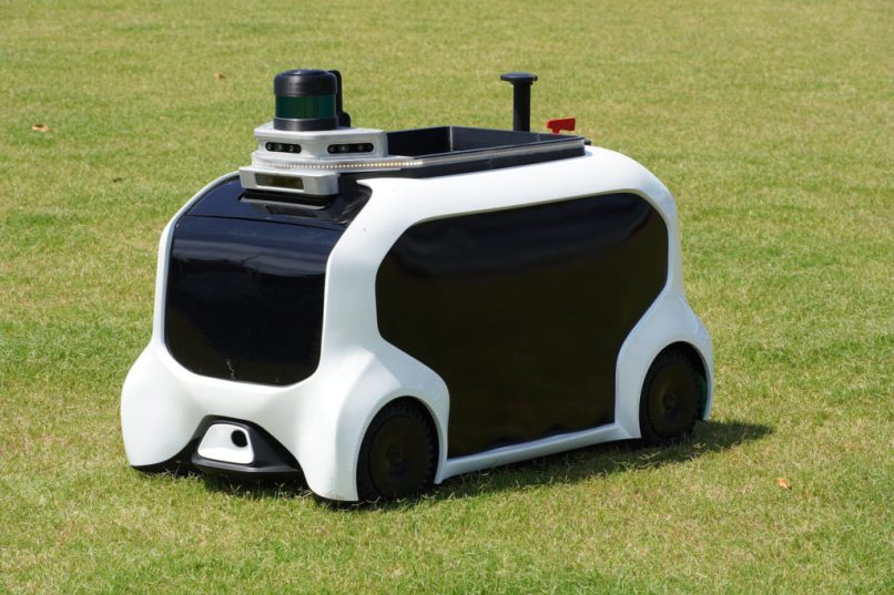Le Field Support Robot (FSR) sera par exemple chargé de ramener des javelos. // Source : Toyota / Tokyo 2020