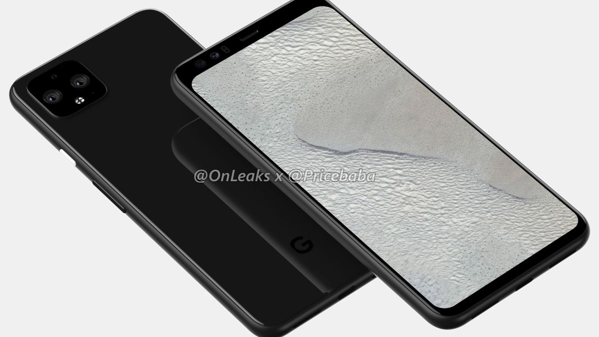 Rendu Google Pixel 4 XL // Source : OnLeaks (via Pricebaba)