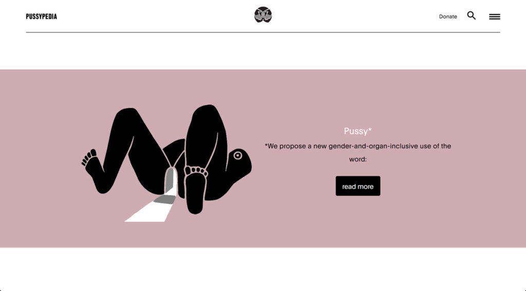 La plateforme Pussypedia. // Source : Pussypedia La plateforme Pussypedia. // Source : Pussypedia