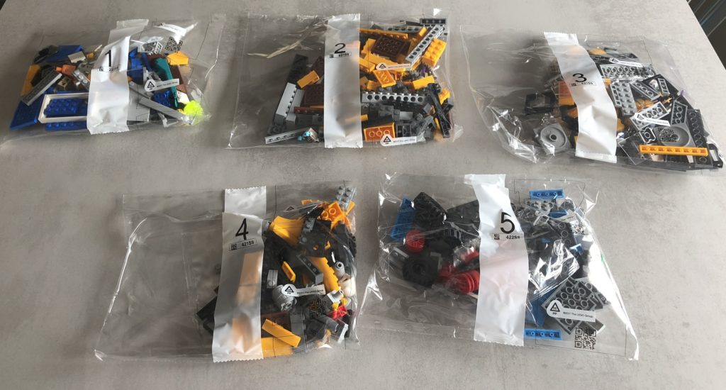 Les sachets de construction du bus Hidden Side // Source : Numerama Les sachets de construction du bus Hidden Side // Source : Numerama