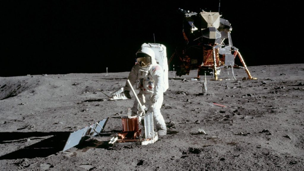 Buzz Aldrin sur la Lune. // Source : Flickr/CC/Marc Van Norden