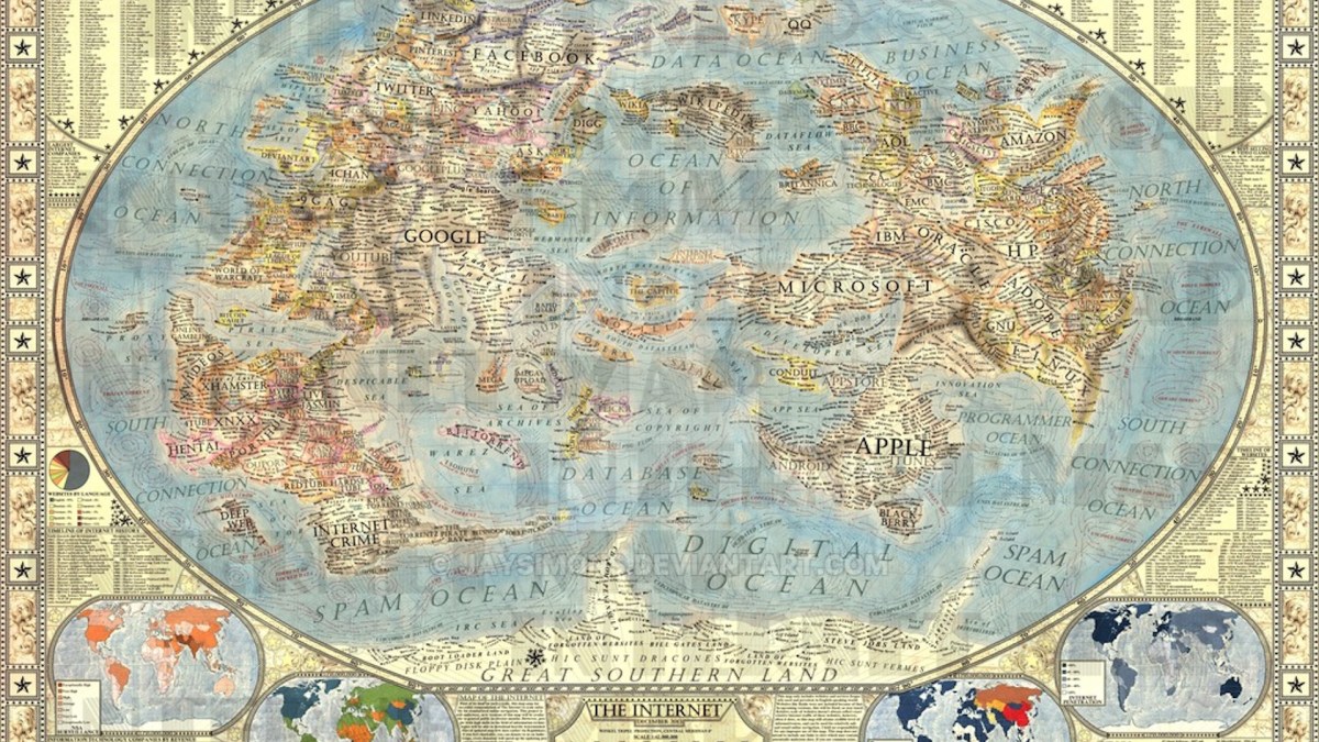 Une "carte d'internet" // Source : Martin Vargic/ Jay Jason Simons