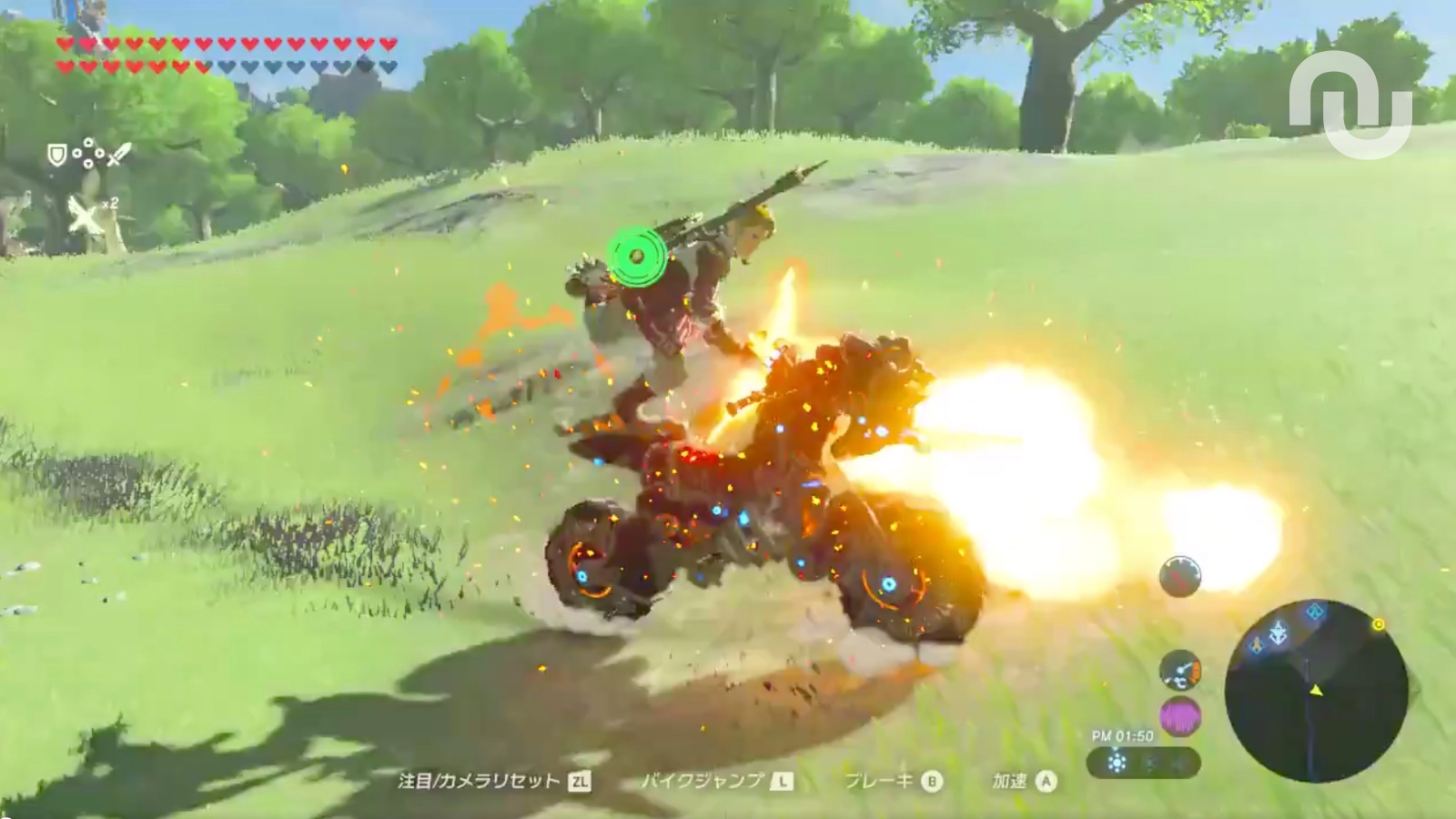 Zelda breath of the wild : un joueur a transformé la moto de link en une arme de destruction surpuissante