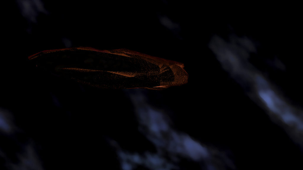 Une représentation d'Oumuamua. // Source : Flickr/CC/driver Photographer (photo recadrée)