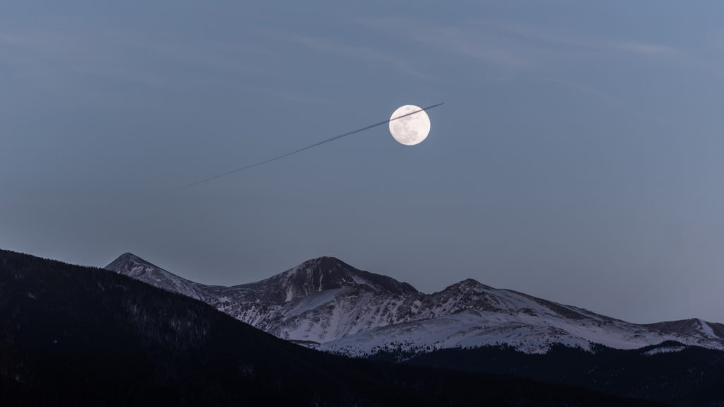 La pleine lune. // Source : Pxhere (photo recadrée)