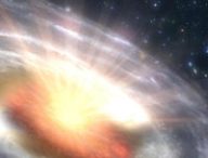 Un quasar. // Source : Wikimedia/CC/NASA (photo recadrée)